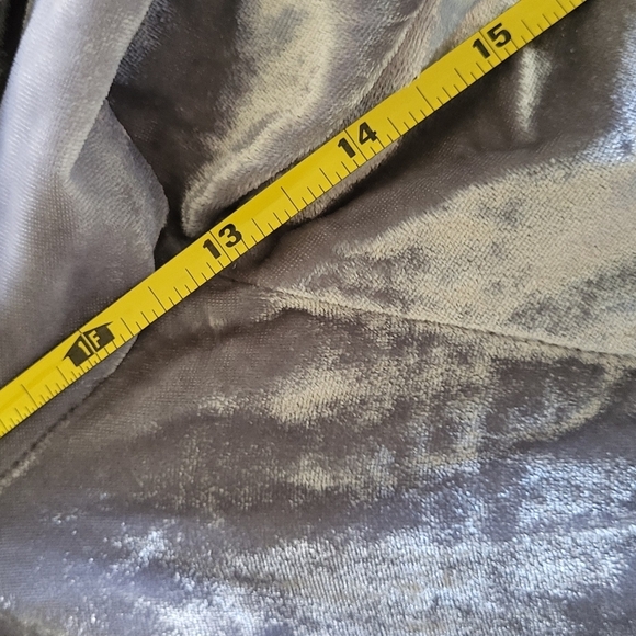 Ann Taylor Silver Grey Crushed Velvet Velour Pull On Pants - Picture 9 of 10